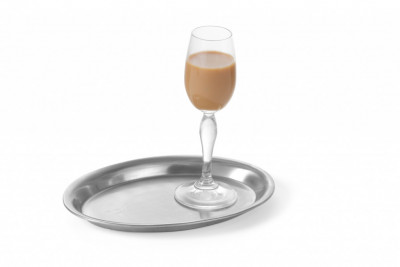 Nerezový podnos na kávu ovál 200x140mm - Gastro příslušenství - Výdejní tácy, podnosy