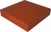 Porcovací blok plastový 400x400x60 červenohnědý - Špalky na maso Masodesky Porcovací desky - Špalky, masodesky plastové