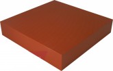 Porcovací blok plastový 600x600x60 červenohnědý - Špalky na maso Masodesky Porcovací desky - Špalky, masodesky plastové