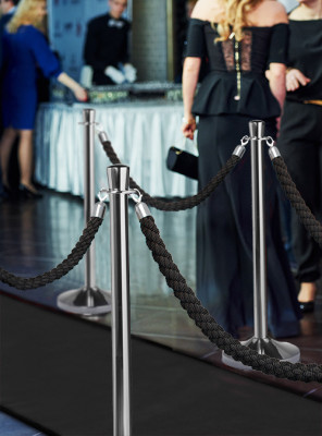 Securit® Koberec 90x200 cm k zábr. systému, černý - Barový, restaurační servis a hotelové doplňky - Vymezovací systém - Koberec
