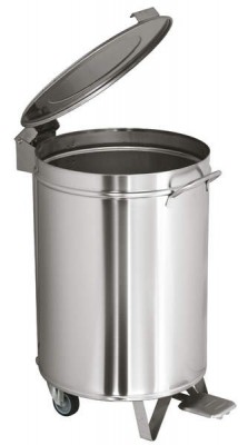 Koš nášlapný (75 litrů, ⌀450mm, v=630 mm) - Gastro příslušenství - Odpadkové koše - Nerezové koše