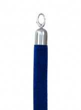 Securit® Ozdobný provaz CLASSIC s chromovanými koncovkami, modrá 150cm - Barový, restaurační servis a hotelové doplňky - Vymezovací systém