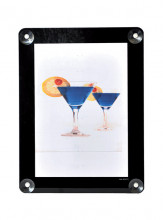Securit® Rámeček na sklo na plakát A3 odolný proti UV záření - oboustranný černý - Barový, restaurační servis a hotelové doplňky - Nabídkové tabule na sklo