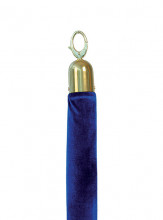 Securit® Ozdobný provaz CLASSIC se zlatými koncovkami, modrá 150cm - Barový, restaurační servis a hotelové doplňky - Vymezovací systém