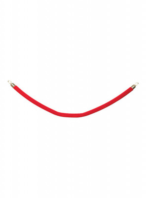 Securit® Ozdobný provaz CLASSIC se zlatými koncovkami, červená 150cm - Barový, restaurační servis a hotelové doplňky - Vymezovací systém - Ozdobná lana