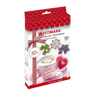 Sada nerezových vykrajovátek na hrnek 4 ks Westmark 3196 2260 - Cukrářské a pekařské potřeby - Formy a formičky na vykrajování
