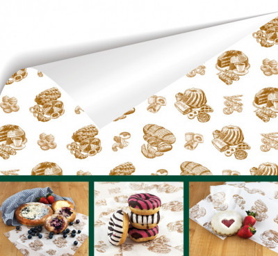 Potravinářský balicí papír 10kg PEKAŘ 50x70cm, nepromastitelný EKO papír na pečivo a zákusky - Obalový materiál - Balící materiál