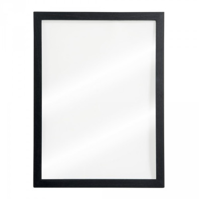 Securit® Nástěnná tabule se skleněnou plochou černý rám 1 bílý + 1 černý popisovač 40x30x1cm - Barový, restaurační servis a hotelové doplňky - Nabídkové tabule nástěnné