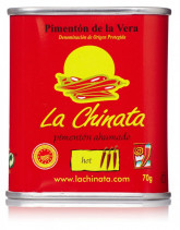 La Chinata HOT 70g španělská uzená paprika pálivá ASTA 150 - - Koření - La Chinata uzená španělská paprika