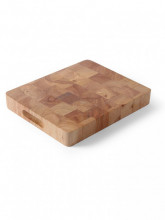 Masodeska z kaučukového dřeva GN 1/2 265x325x45mm - Špalky na maso Masodesky Porcovací desky - Krájecí desky dřevěné, masodesky