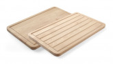 Dřevěná deska prkénko na pečivo, bagety oboustranná 530x325x18mm rozměr GN 1/1 - Špalky na maso Masodesky Porcovací desky - Krájecí desky dřevěné, masodesky