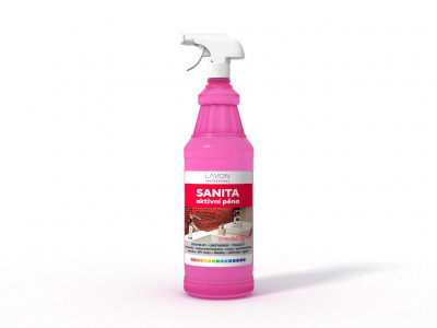 LAVON Professional SANITA aktívní pěna na nerezové a jiné povrchy 1lit bez chloru - Sanitace a hygiena - Detergenty a saponáty - na Nádobí, Podlahy, Povrchy