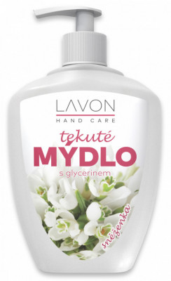 LAVON tekuté mýdlo s glycerinem SNĚŽENKA (bílé) 500ml - Sanitace a hygiena - Detergenty a saponáty - na Ruce