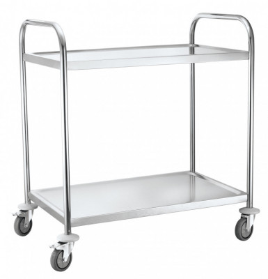 Servírovací vozík 910x590x950mm - 2 police  830x510mm HENDI 810002 - Servírovací vozíky a vozíky pod přepravky - Servírovací vozíky 2 police