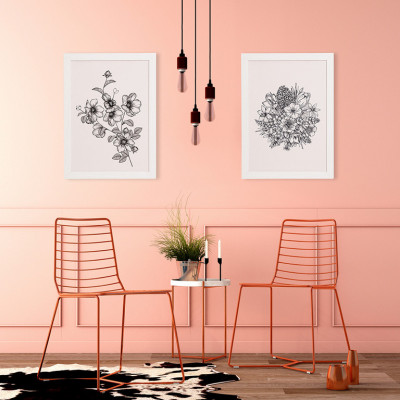 Securit® Nástěnná tabule s dřevěným rámem WHITE s 1 černým a 1 zlatým popisovačem 40x60 cm - Barový, restaurační servis a hotelové doplňky - Nabídkové tabule nástěnné