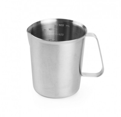 Nerezová odměrka s ryskou 500ml - Cukrářské a pekařské potřeby - Metly, štětce, papír, odměrky - Odměrky, Lopatky