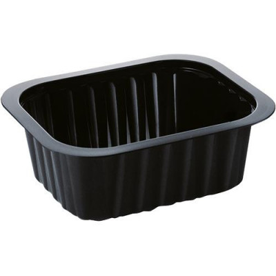 Zatavovací miska PP černá DUNI 758002, 138x114x53, 470ml, bal. 300ks - Vakuové baličky, Vakuové sáčky, Sous Vide vařiče - Stroje. misky, folie pro zatavování do misek - Misky, Folie