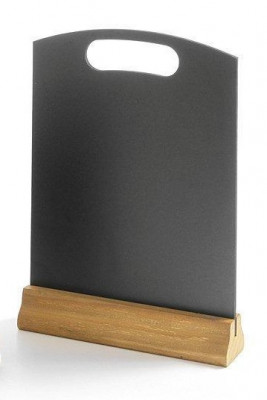 Stolní popisovací tabulka s madlem 210x320mm, 2 kusy - Barový, restaurační servis a hotelové doplňky - Nabídkové tabule stolní - Popisovací tabulky na stojanu
