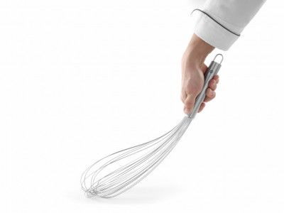 Šlehací metla nerezová FLEXI 350mm, 12 drátů, 1,4mm - Cukrářské a pekařské potřeby - Metly, štětce, papír, odměrky - Cukrářské metly