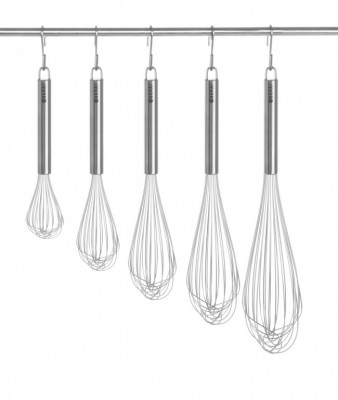 Šlehací metla nerezová FLEXI 350mm, 12 drátů, 1,4mm - Cukrářské a pekařské potřeby - Metly, štětce, papír, odměrky - Cukrářské metly