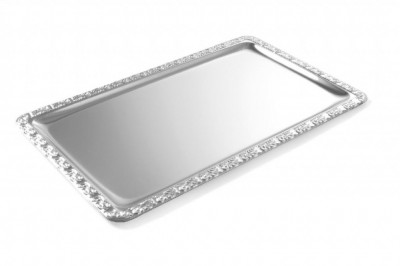 Servírovací nerezový tác 530x325mm - Gastro příslušenství - CATERING Servírovací podnosy, misky, vaničky, košíky - CATERING tácy, podnosy