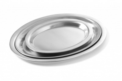 Nerezový podnos na kávu ovál 265x195mm - Gastro příslušenství - Výdejní tácy, podnosy