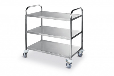 Servírovací vozík 910x590x950mm - 3 police 830x510mm HENDI 810101 - Servírovací vozíky a vozíky pod přepravky - Servírovací vozíky 3 police