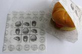 Nepromastitelný EKO sáček na hamburger potisk Fast Food 160x170mm, bal. 500ks - Obalový materiál - Sáčky, Tašky