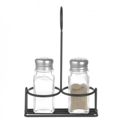 Servírovací černý stojan na 2 kořenky 135x65x200mm - Gastro příslušenství - CATERING Servírovací podnosy, misky, vaničky, košíky