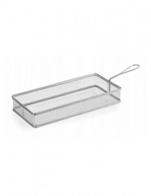 Servírovací nerezový košík mini fritovací koš 275x130x45mm - Gastro příslušenství - CATERING Servírovací podnosy, misky, vaničky, košíky - Bufet, Servírovací koše