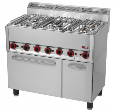Plynový sporák s elektrickou troubou SPT 90/5 GL (REDFOX) - Řada 600 - Linka-600 - Sporáky