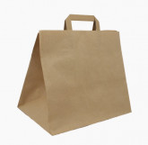 Papírová taška 320+170x270 mm hnědá 25ks/bal - Eko jednorázové nádobí a obaly