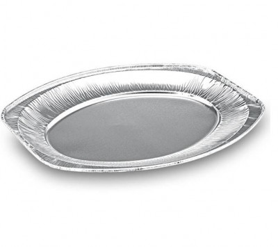 ALU hliníkový tác oválný 334x234x21mm - Obalový materiál - Alu misky hliníkové
