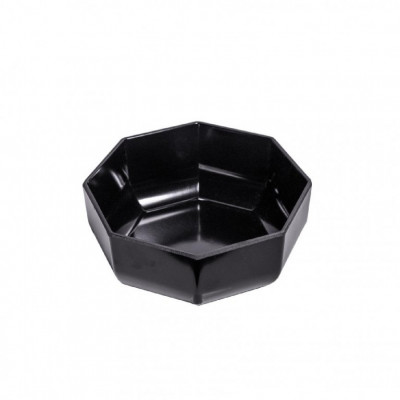 Miska na salát černá osmihran, melamin 240x75mm - Gastro příslušenství - CATERING Servírovací podnosy, misky, vaničky, košíky - CATERING misky