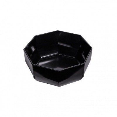 Miska na salát černá osmihran, melamin 240x75mm - Gastro příslušenství - CATERING Servírovací podnosy, misky, vaničky, košíky - CATERING misky