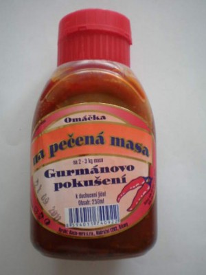 Marináda Gurmánovo pokušení 250ml - - Koření - Tekuté koření, Marinády