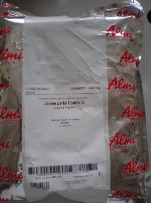 Almi Jemné párky Combi 1kg - kořenící směs - - Koření - Směsi pro masnou výrobu - Směsi na párky, špekáčky, paštiku