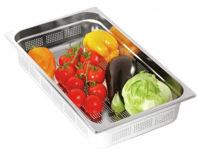Gastronádoba děrovaná GN 1/1 D - 150 - Gastronádoby, Nerezové nádobí - Gastronádoby - Gastronádoby Nerezové děrované