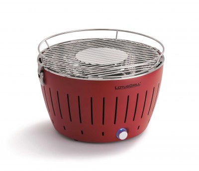 LotusGrill Classic Red vč. tašky + 1 sada baterií + 1kg uhlí + 1 gel - - Bezkouřové grily Lotus - Grilly