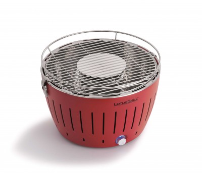 LotusGrill Classic Red vč. tašky + 1 sada baterií + 1kg uhlí + 1 gel - - Bezkouřové grily Lotus - Grilly