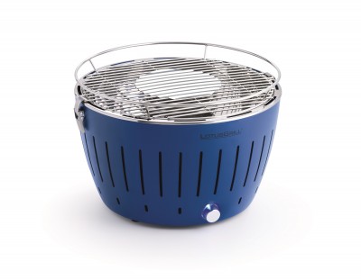 LotusGrill Classic Blue vč. tašky + 1 sada baterií + 1kg uhlí + 1 gel - - Bezkouřové grily Lotus - Grilly