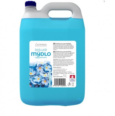 LAVON tekuté mýdlo s glycerinem POMNĚNKA  (modré) 5l - Sanitace a hygiena - Detergenty a saponáty - na Ruce