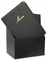 Box s jídelními lístky CLASSIC, černá (20 ks) - Barový, restaurační servis a hotelové doplňky
