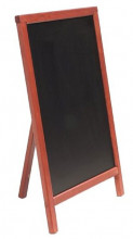 Nabídková stojanová tabule jednostranná s opěrkou 55x85 cm, mahagon - Barový, restaurační servis a hotelové doplňky