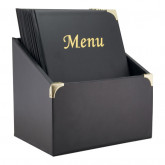 Box s 10 jídelními lístky A4,se 4 vložkami  (celkem 10 stran), nelze přidat dal - Barový, restaurační servis a hotelové doplňky