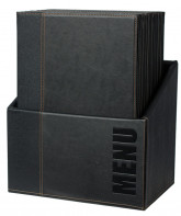 Box s jídelními lístky TRENDY, černá (20 ks) - Barový, restaurační servis a hotelové doplňky