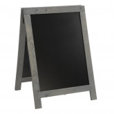 Nabídková stojanová rustikální tabule SANDWICH 85 x 55 cm, tmavě šedá - Barový, restaurační servis a hotelové doplňky