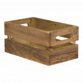 Dřevěný box pro slánky a prostírání 11,6x24x14,2 cm - Barový, restaurační servis a hotelové doplňky