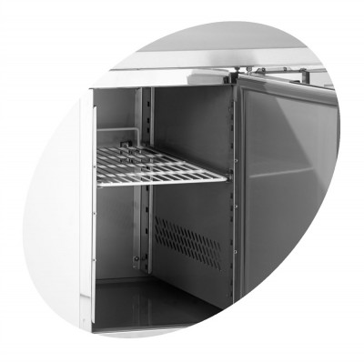Saladeta 2 dveře nerez TEFCOLD GS91 - Chladicí a Mrazicí zařízení - Chladicí zařízení - Chladicí stoly