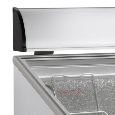 Pultová mraznička prosklené rovné víko TEFCOLD IC 400 SC - Chladicí a Mrazicí zařízení - Chladicí zařízení - Chladicí stoly